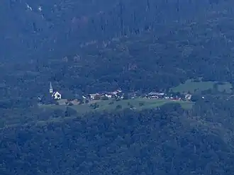 Bonvillard seen from the Fortress of Miolans.