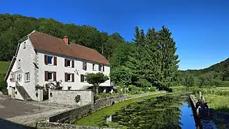 The Audeux river at the Creuse mill in Villers-Chief
