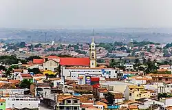Aerial view of downtown Serrinha
