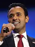 Entrepreneur and 2024 presidential candidate Vivek Ramaswamy of Ohio[99]