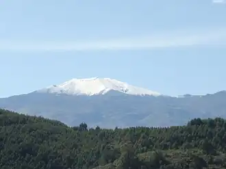 Puracé volcano seen from Popayán