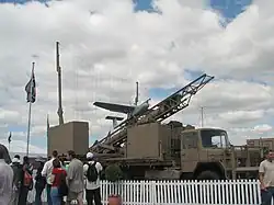 SAMIL 100 mounted with Vulture UAV launcher