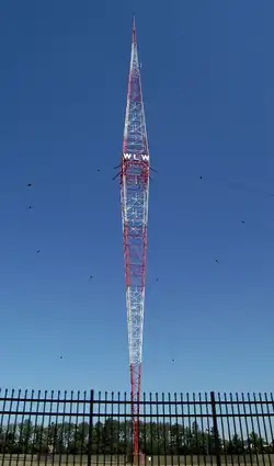 The 831-foot WLW Tower