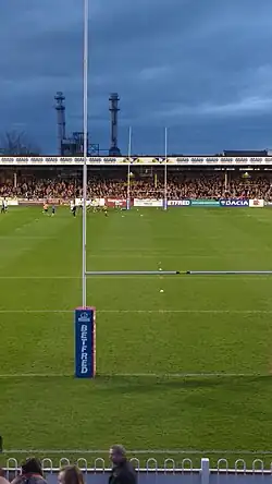 View of the Wheldon Road end from the Railway End