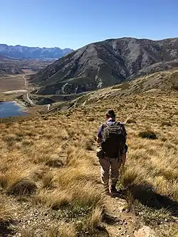 Walking down from Trig M