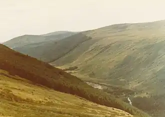 Looking SE down the valley, 1980