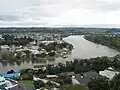 Wanganui and the Whanganui River, from Durie Hill.