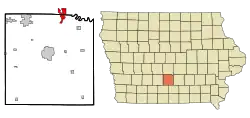 Location of Carlisle, Iowa