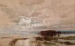 W C Piguenit, The Flood in the Darling, 1890