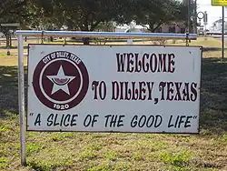Welcome sign
