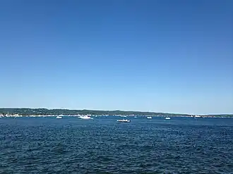 Greilickville on the shore of Grand Traverse Bay, from Traverse City