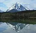 Whirlpool Mountain reflected in Leech Lake