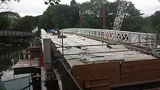 The bridge under reconstruction in 2014