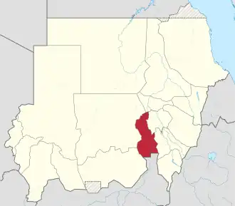 Location in Sudan.