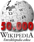 50 000 articles on the Basque Wikipedia (2010)