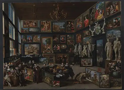 The Gallery of Cornelis van der Geest; 1628, oil on panel, 99 × 129&nbsp;cm, Rubenshuis.