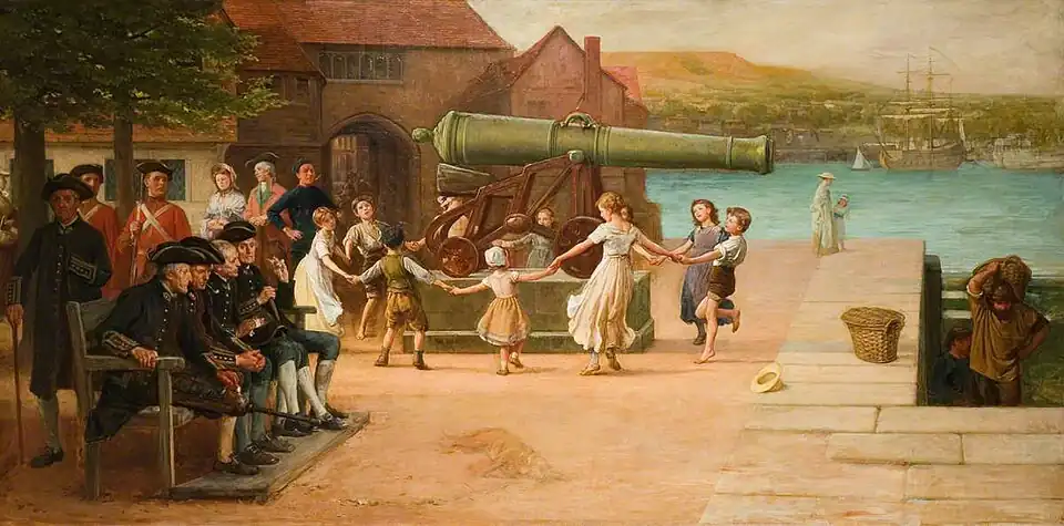 Here We Go Round the Mulberry Bush by William Frederick Yeames