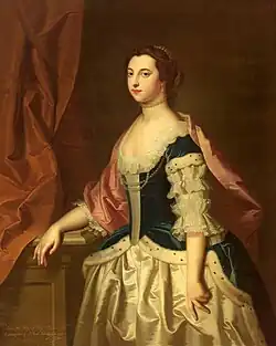 Portrait of Penelope Jenkinson, his grandson William Blathwayt's first wife, in the style of William Hoare, between c. 1730 and c. 1755