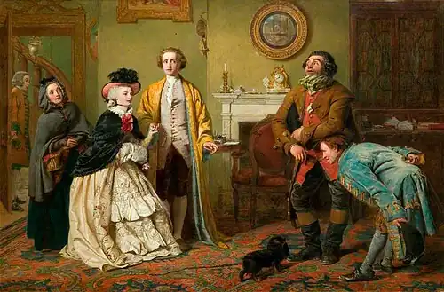Mr Honeywood Introduces the Bailiffs to Miss Richland as His Friends by William Powell Frith