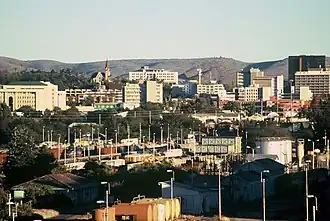 Windhoek skyline.