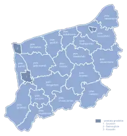 Division into counties.