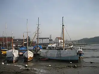 The harbour, with Woodbridge Tide Mill in the background