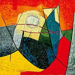 Work, 1958, oil on canvas, 102x102cm