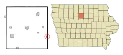 Location of Dows, Iowa