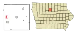 Location of Goldfield, Iowa