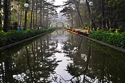 Wright Park in front of the Baguio Mansion