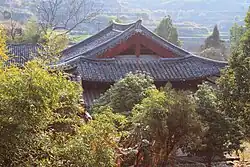 A command view of Yanfu Temple.