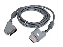 Original (grey) Xbox 360 Advanced SCART cable