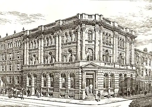 Architect's drawing, 1892