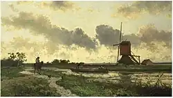 Sunset at Boskoop, 1864