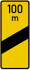 Sign 450-53 Exit countdown marker (other roads, 100m before exit)