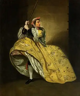David Garrick in Vanbrugh's Provoked Wife, Theatre Royal, Drury Lane (1763)
