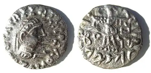 Coins of the Indo-Greek ruler Zoilos II were found under a peripheral stupa.