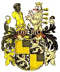 Coat of arms of the Zollikofer von Altenklingen from 1585