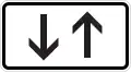 Both directions, two opposite vertical arrows