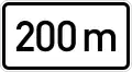 200 m ahead