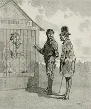 Jardin Zoologique (Uylenspiegel, no. 20, 15 June 1856) lithograph (20.32 x 17.15&nbsp;cm) Los Angeles County Museum of Art