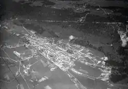 View of Saint Imier and of Mont Soleil