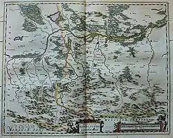 Ks. oświęcimskie i zatorskie, mapa 1659