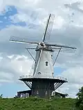 Wiatrak De Koe w Veere z 1909