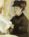Édouard Manet, Kobieta czytająca, ok. 1880