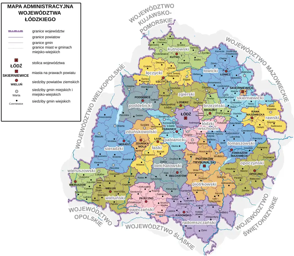 Plan województwa łódzkiego