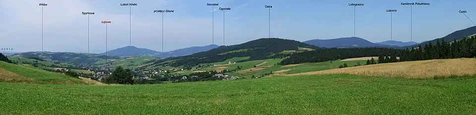 Panorama spod Kiczory