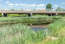 Część zachodnia A. W tle Trasa Siekierkowska.