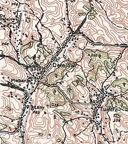 Tumierz (Tumirz) na mapie (1925)