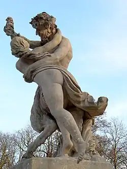 Satyr z Bachantką, Pałac na Wodzie